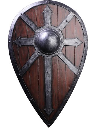  Trollfelsen LARP-Tropfenschild Holzoptik 'Grian' 